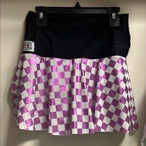 Derby kiss skort skirt size S M roller derby